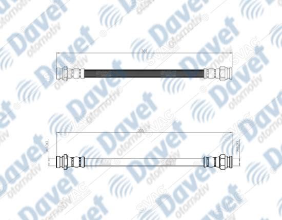 SVAC 800203 Arka Sag Fren Hortumu Rio Ii Abssiz 05-> Era Abssiz Araclar Icin 07->  ####